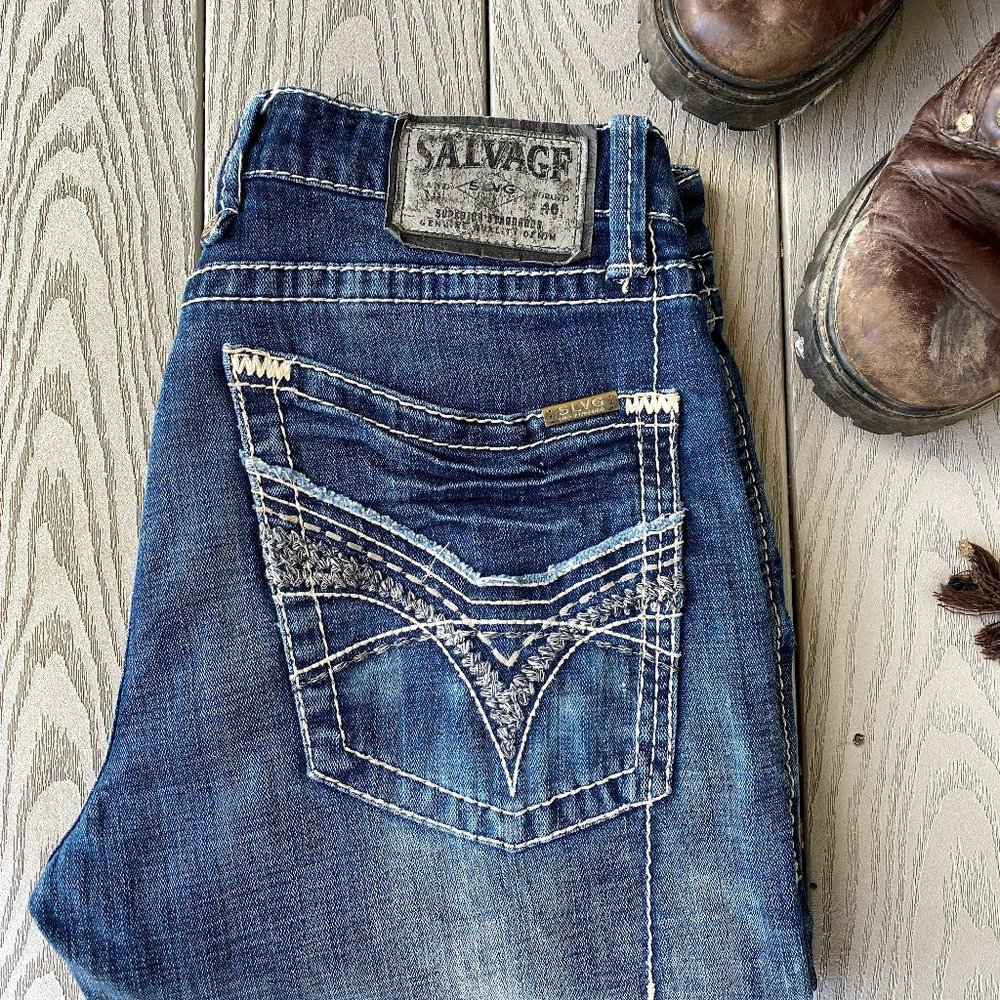 *SOLD*Mens Buckle Salvage Havoc Slim Straight